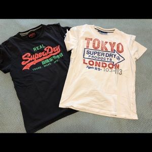 Authentic super dry t-shirts. Great condition.